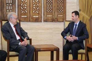 الإبراهيمي التقى الأسد: تكلمنا عن الهموم والخطوات  المستقبلية