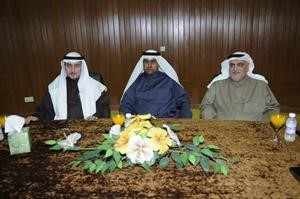 دمحمود فخرا ومحمد الهاجري خلال اللقاء هاني عبدالله
