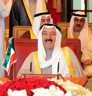 صاحب السمو الامير الشيخ صباح الاحمد لدى مشاركته في الجلسة الختامية للقمة الخليجية﻿
