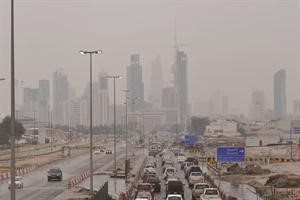 امطار امس تسببت في ارباك للسير في بعض شوارع العاصمة