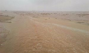سيول امطار امس في منطقة الصبية