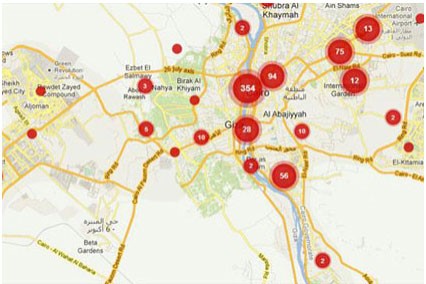 أول خريطة تفاعلية مصرية لأماكن التحرش الجنسي في القاهرة .. وإسرائيل تكرم المدون المصري مايكل نبيل