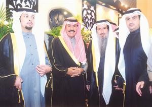 سمو ولي العهد الشيخ نواف الاحمد واللواء مجحم الجلال ونايف الجلال وفهد الجلال﻿