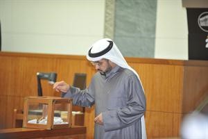 هشام البغلي يصوت في انتخابات الشعبة﻿