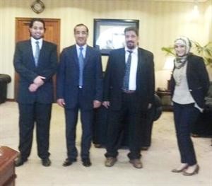 دقيس الدويري مستقبلا وفد جمعية العلاج الطبيعي﻿