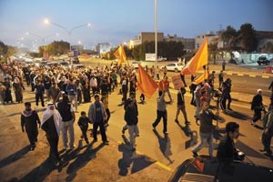 مسيرة الخامسة الكبرى كما بدت في الصباحية امس سعود سالم