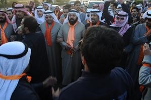 د وليد الطبطبائي وخالد الطاحوس ود خالد شخير وعايض ابو خوصة خلال مشاركتهم في مسيرة الخامسة الكبرى سعود سالم - اسامة ابوعطية
