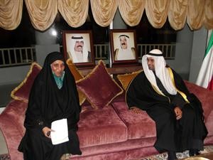 دنايف الحجرف خلال لقائه مع دمريم قاسم احمد﻿