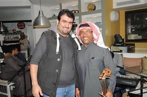 خالد الروضان مع المطرب سلمان العماري﻿