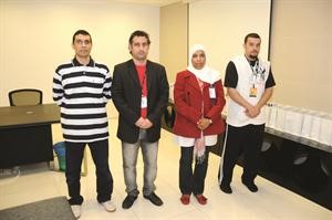 الزملاء سمير بوسعد ونوف العياضي وابراهيم مطر واحمد الشمري