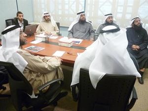 وفد الهيئة خلال زيارة بيت الزكاة﻿