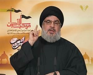 السيد حسن نصرالله خلال خطابه امس 	محمود الطويل﻿