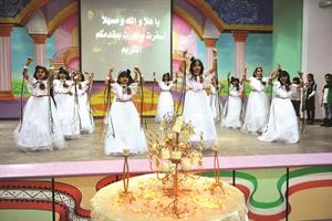 فقرة ترحيبية من بنات مدرسة تيماء الابتدائية سعود سالم
