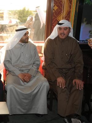 محمد البراك ومحمد الجبري خلال اللقاء

