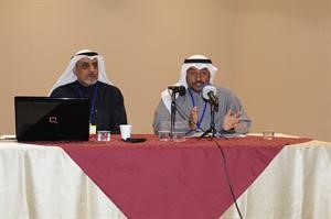 عبدالمحسن الصانع ووليد الفاضل خلال اللقاء 	قاسم باشا﻿