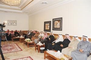 ديوان الجاسر خلال حفل الاستقبال