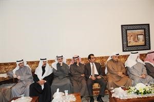 جانب من الحضور بديوان باسل الجاسر