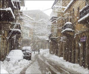  والثلوج غطت مناطق جبلية كثيرة في لبنان	محمود الطويل