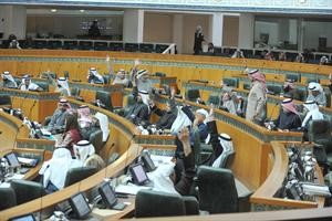 المجلس اثناء التصويت على المراسيم