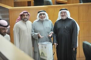 خليل الصالح وعدنان عبدالصمد وطاهر الفيلكاوي