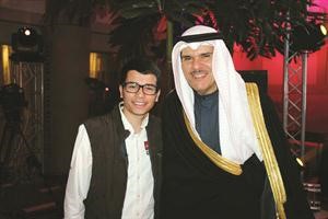 مع الشيخ سلمان الحمود وزير الاعلام

