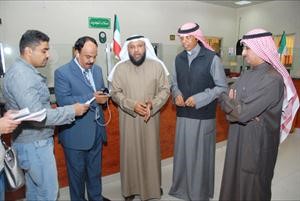 الدوسري متحدثا للصحافيين﻿