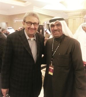 الزميل مفرح الشمري مع النجم نور الشريف﻿