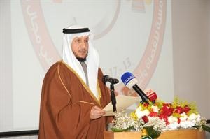 مشريدة المعوشرجي يلقي كلمته
