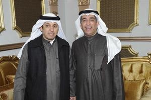  الوزراء الصالح والحجرف والابراهيم وحسين والنائب مبارك العرف

