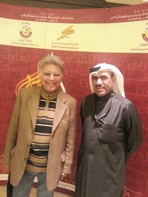 الزميل مفرح الشمري مع الفنان اشرف عبدالغفور﻿