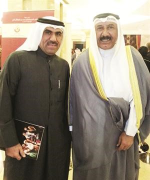 الزميل مفرح الشمري مع السفير علي سلمان الهيفي﻿