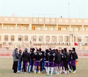 الجهازان الاداري والفني يسعيان الى اخراج اللاعبين من اثار الهزيمة امام الامارات الازرقكوم