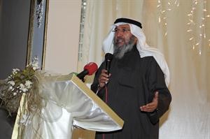 محمد القطامي في كلمته خلال الحفل	 قاسم باشا﻿