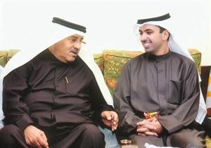 رئيس مجلس الامة علي الراشد وحديث مع عبدالله المقلد