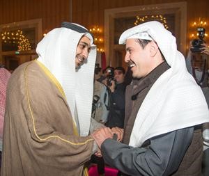 مسلمان البدران يرحب بالوزير الشيخ محمد العبدالله
