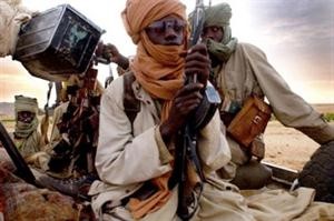 مقاتلون اسلاميون في منطقة جاو المالية قبيل المعارك مع القوات الفرنسية	افپ﻿
