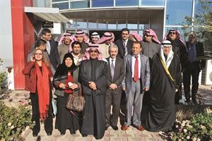 مولوي جبار مستقبلا الوفد في مقر الهيئة العامة للسياحة في كردستان﻿