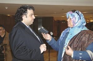 ماضي الخميس متحدثا الى الزميلة هناء السيد ناصر عبدالسيد
