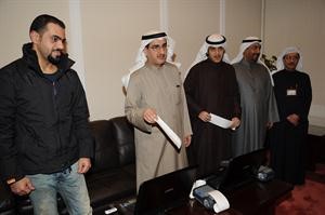 معبدالعزيز الابراهيم خلال تدشين خدمة المحصل الجوال لكبار السن والمعاقين	 قاسم باشا﻿