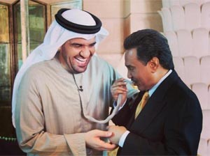 محمد عبده في زيارة لمنزل الجسمي