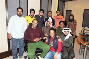 ولقطة جماعية مع اسرة برنامج حزة القايلة	قاسم باشا﻿