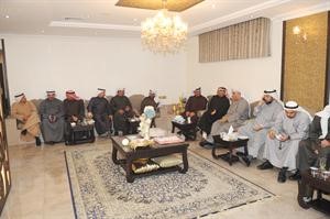 بعض اهالي الجابرية في ديوان دخليل عبدالله
