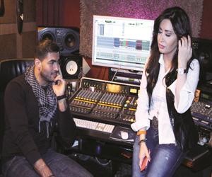لطيفة وخالد سليم في الاستديو