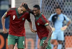 الجماهير المغربية تعول كثيرا على المهاجم يوسف العربي افپ

