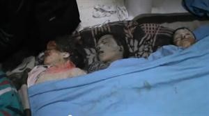 عدد من الاطفال الذين سقطوا في مجزرة منبج بريف حلب﻿
