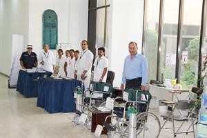 احدى العيادات الطبية الموجودة في مواقع الجامعة
