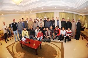 سعد البوص متوسطا الاعلاميين البرلمانيين والمصورين هاني الشمري