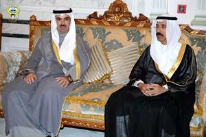 رئيس مجلس الامة علي الراشد مع رئيس المجلس الوطني الاتحادي الاماراتي محمد المر﻿