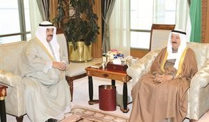 صاحب السمو الامير الشيخ صباح الاحمد خلال لقائه سمو الشيخ ناصر المحمد﻿