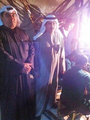 عادل صفر وناصر الركيبي يتابعان اصلاح العطل﻿